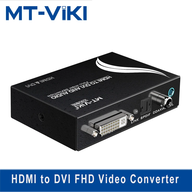 

MT-VIKI HDMI-совместимый с DVI конвертер с аудио SPDIF PS4 в DVI монитор 1 точка 2 HD конвертер Поддержка 1920*1080P MT-HDV13