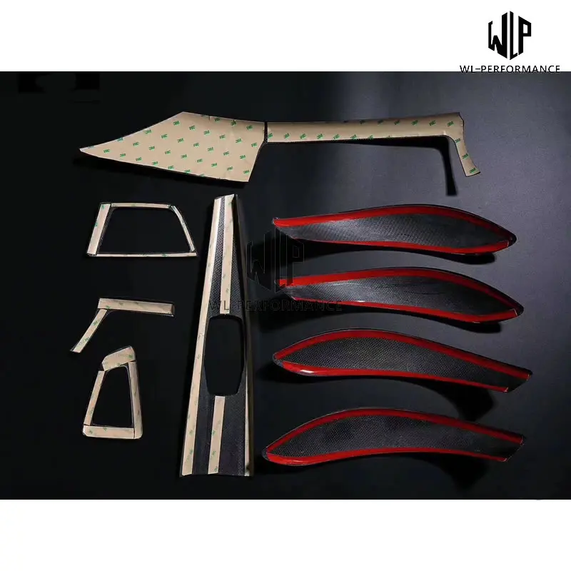 F30 F35 3 series Carbon fiber Interior door handle cover dashboard cover For BMW F30 F35 3 series 13-17