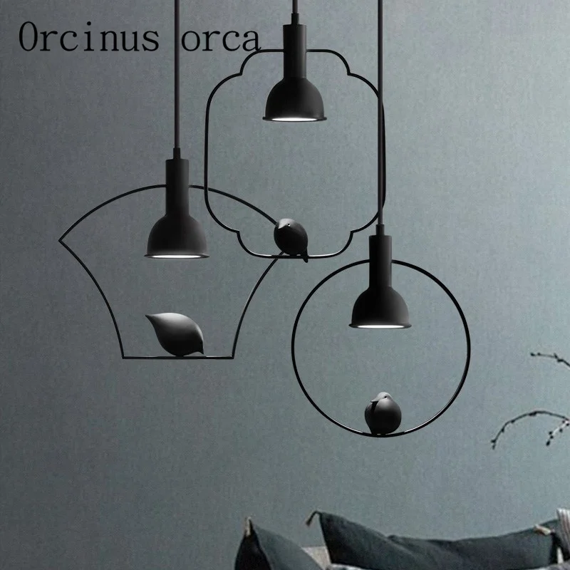 

The newest Nordic modern minimalist bird chandelier restaurant bedroom lights new Chinese creative personality Chandelier