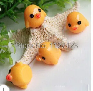 

free shipping!!30pcs lovely mini yellow chicken stuffings,filler for DIY glass globe necklace,wish necklace 14x16x13mm