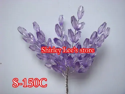 

(Many Color Options ) 72 Bunches Acrylic Crystal Wheat Bunch Floral Decor Wedding Bouquets Floral Supplies