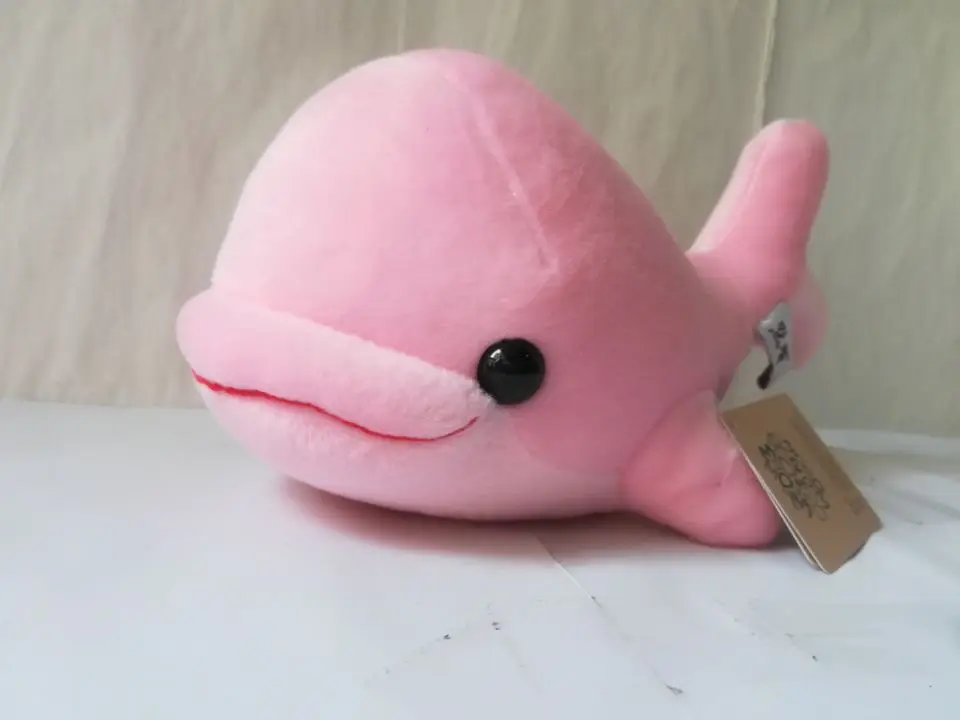 large 30cm pink dolphin plush toy cartoon dolphin soft doll pillow toy ,birthday gift b2259