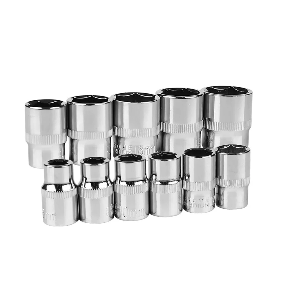 Medium Hexagon Wrench Socket Set 3/8 (10MM) inch socket Adapter 6MM-22MM 17Pcs Car Repair Tools Set