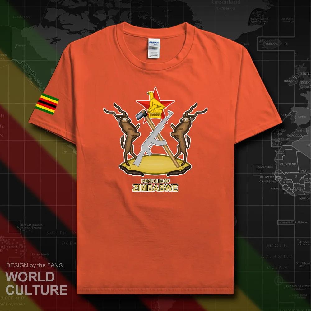 Zimbabwe men t shirt 2018 jersey nation team tshirt 100% cotton t-shirt clothes tees country sporting ZWE Zimbabwe Zimbabwean 20