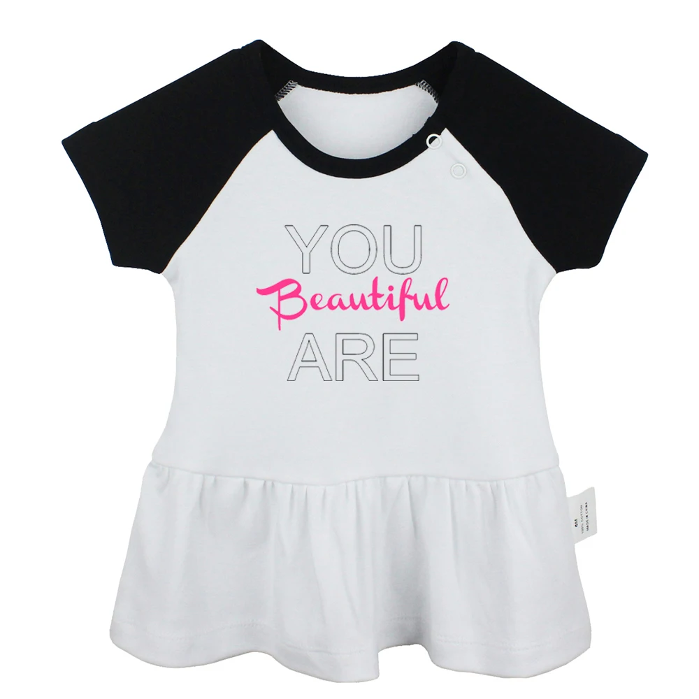 Your Attitude Determines Your Direction No Cancer & Fight Cancer Design Newborn Baby Girls Dresses Toddler Infant Cotton Clothes