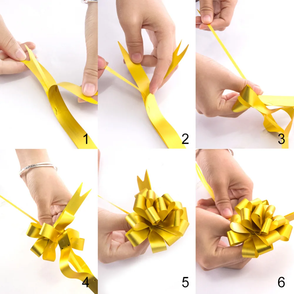 30/10Pcs Large Ribbon Pull Bows Pull Bows Gift Knot Ribbon Gift Pull Bows Large Pull Bow with Ribbon Pull Bows with Ribbon Decor