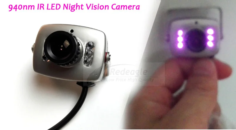 600TVL Super Mini Color Security Camera 6 LED Infrared 3.6mm Lens Video Audio Surveillance Monitor Cameras