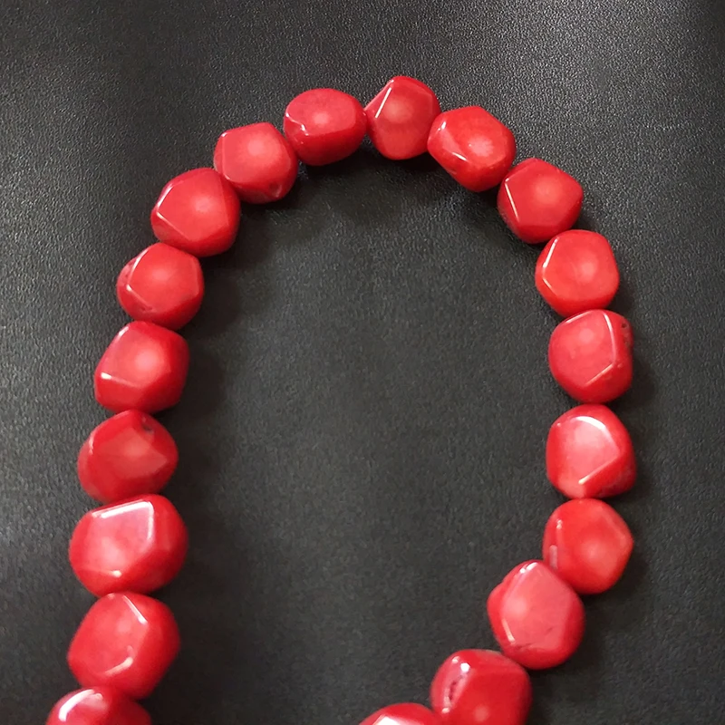 2021 Fashion 13MM 5pieces/bag Red Coral Irregular Shape Beads for DIY Necklace Bracelet Jewelry Accessories