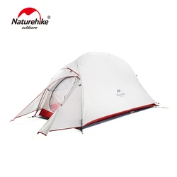 Naturehike Cloud Up Upgrade 1 2 3 Person Ultralight Tent Camp Equipment 210T/20D Silicone Double-layer Camping Tent with Mat