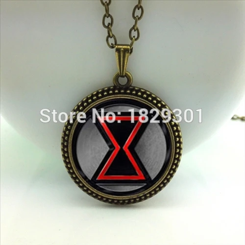 2017 New Emblem Necklace Women Pendant Novel Geometric Photo Jewelry Glass Cabochon Necklaces Link Chains HZ1