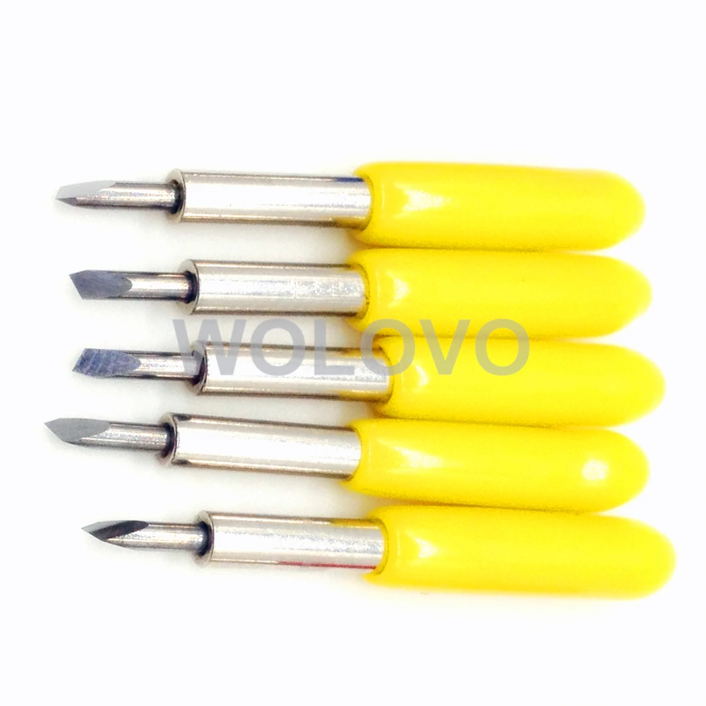 5pcs 30 degrees yellow cap for Roland Cricut Cutting Plotter Vinyl Cutter Knife Blades