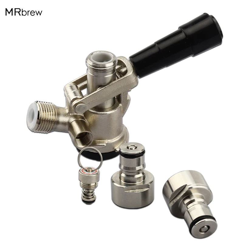 

Homebrew,Beer Keg Tap DispenserSystem "S" Keg Coupler with Gas & Liquid Ball Lock Quick Disconnect Conversion Kit