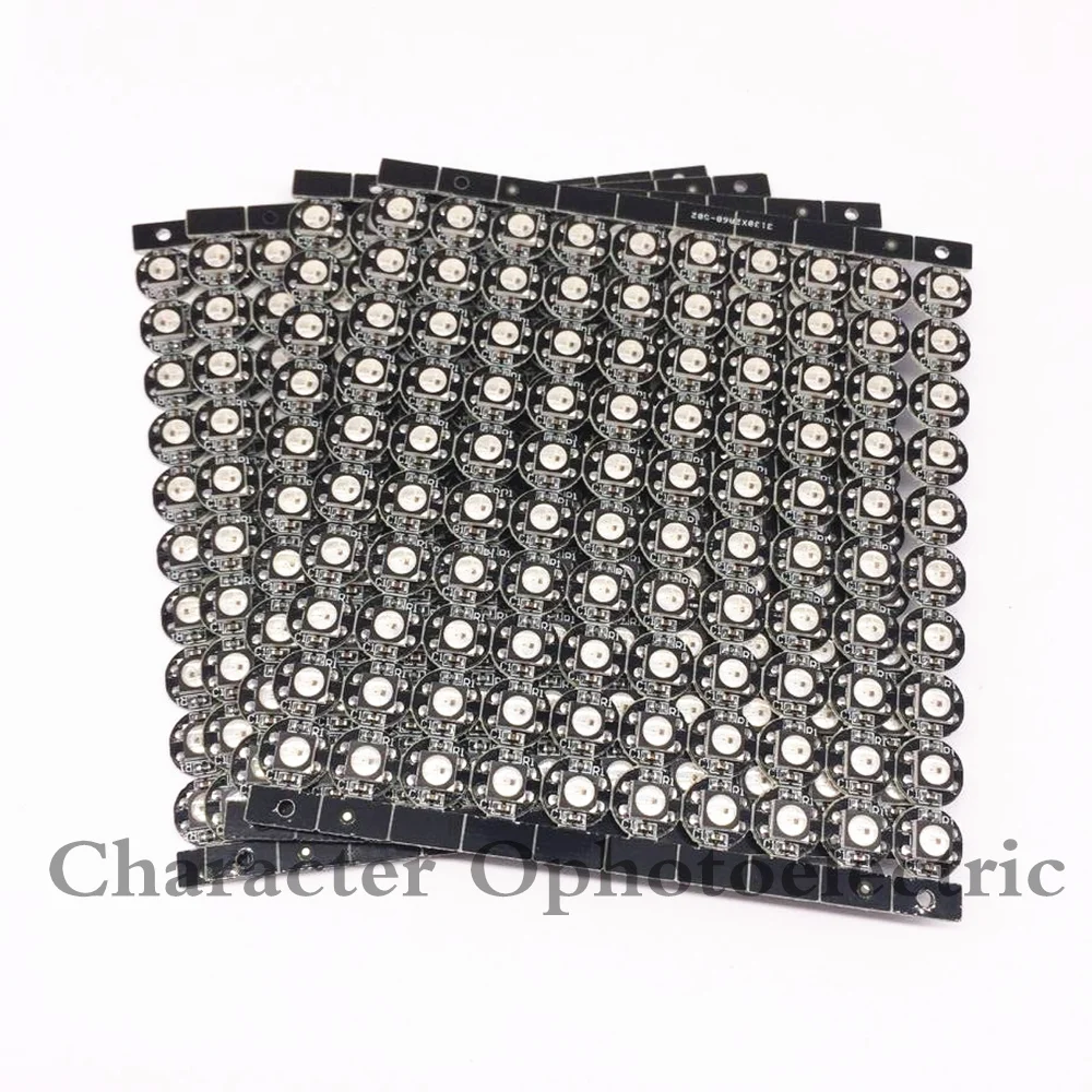 Groothandel 50 stks WS2812B 5050 RGB LED & PCB Board 1-LED Module Pixel Licht 5 V met heatsink