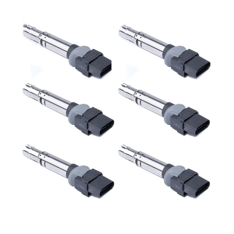 6 шт. катушка зажигания 022 905 715 A подходит для Audi Q7 VW Touareg Passat Golf Phaeton EOS Passat CC 3.2L 3.6L 022905715A