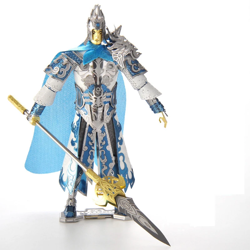 

Microworld Models Zhao Yun Knight model R002 DIY laser cutting Jigsaw puzzle fighter model 3D metal Puzzle Toys for adult gifts