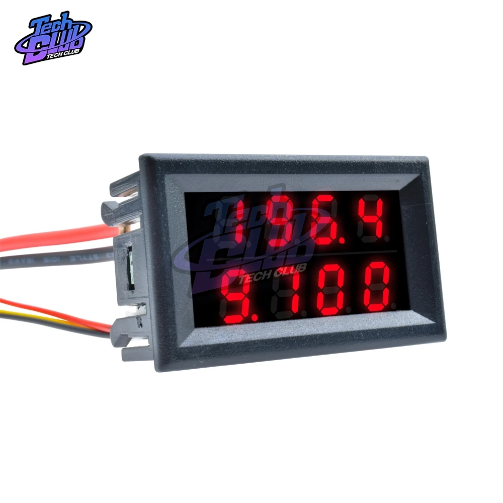 100V 200V 50A 10A Digital Voltmeter Ammeter High Precision Measuring Instrument 5-Wiring 4 Bit Accurate Voltage Current Meter