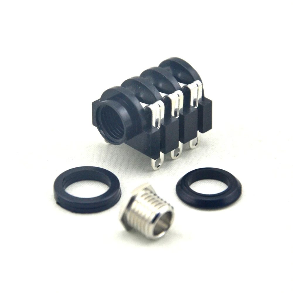 12PCS  LANDTONE 1/4 6.35 mm Stereo Jack Socket INPUT or Output Jack Guitar Effects Pedals Parts