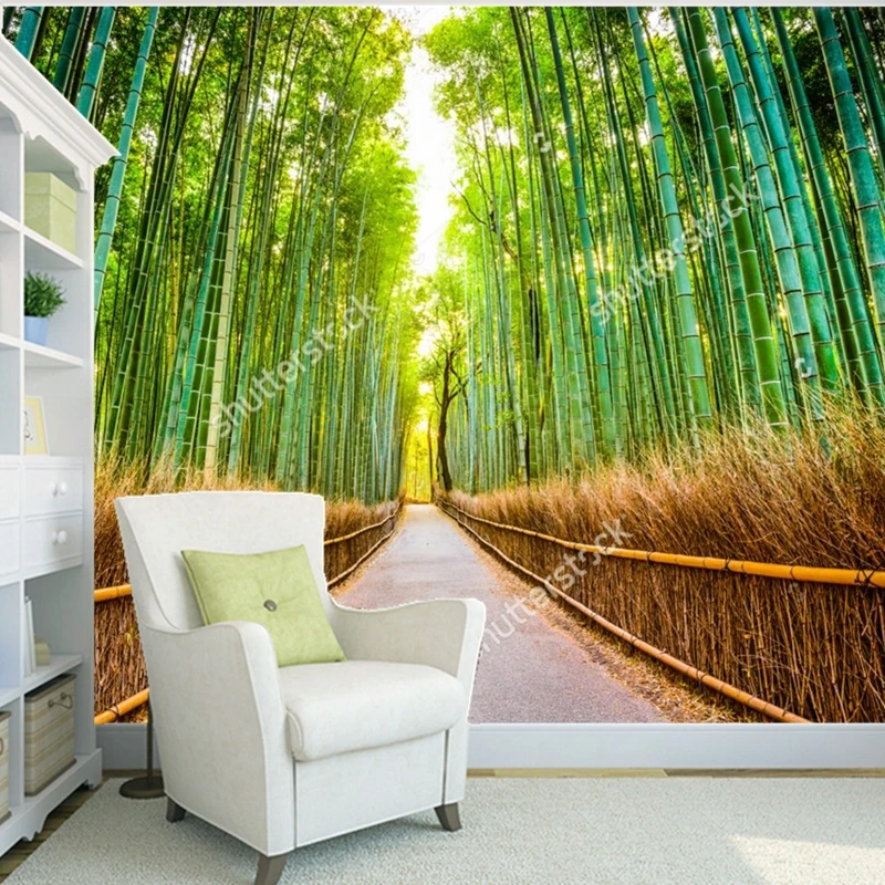 

Custom natural scenery wallpaper,bamboo forest,3D photo mural for the living room bedroom dining room wall papel de parede