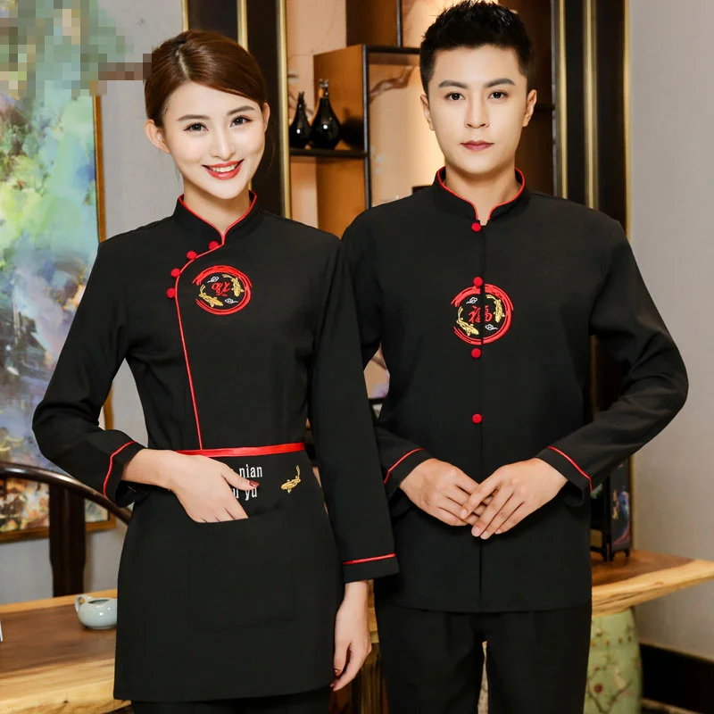 High Quality Long-Sleeved Autumn&Winter Chef's Breathable Jacket Hotel Restaurant Uniform Kitchen Men Work Clothes Top Overalls