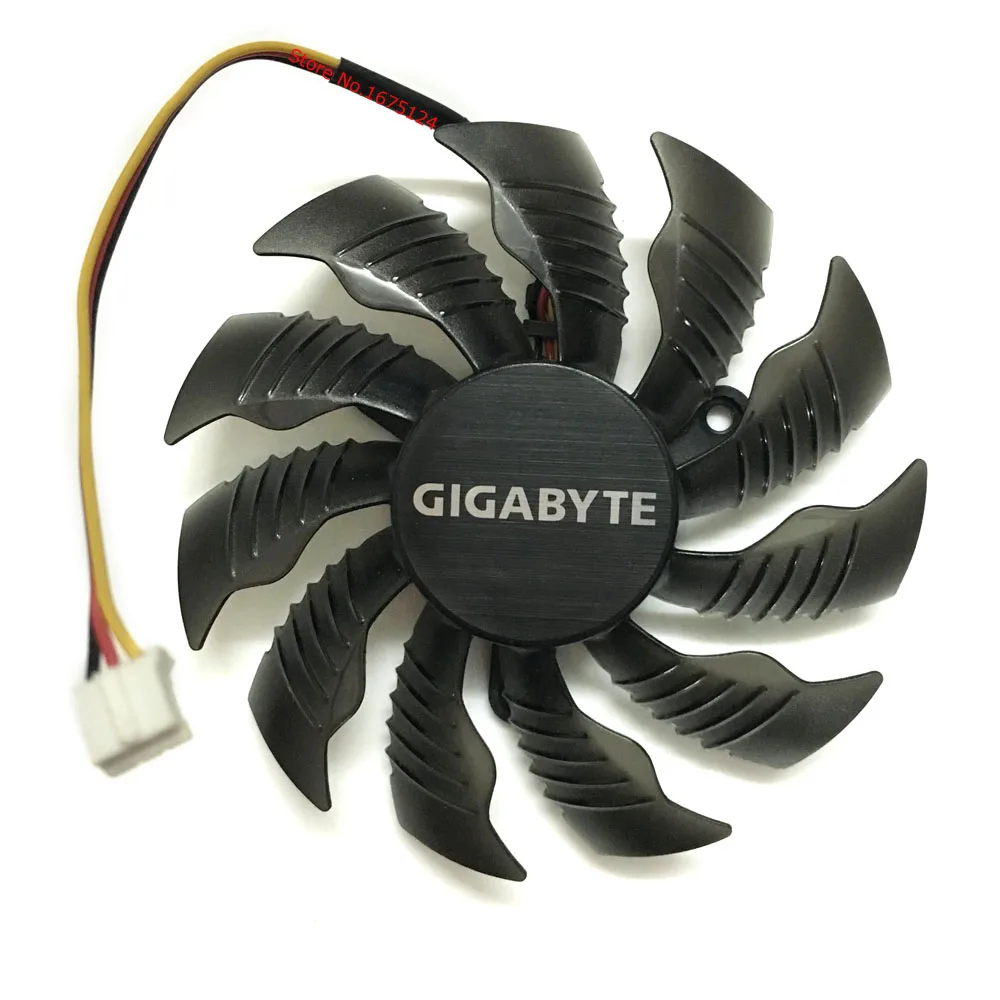 GPU VGA Fan,For GIGABYTE GTX960 GTX 970 MINI-ITX R7 360 2 GB,Graphics Card Cooling, (T129215SU PLA09215S12H 85MM 3Pin)