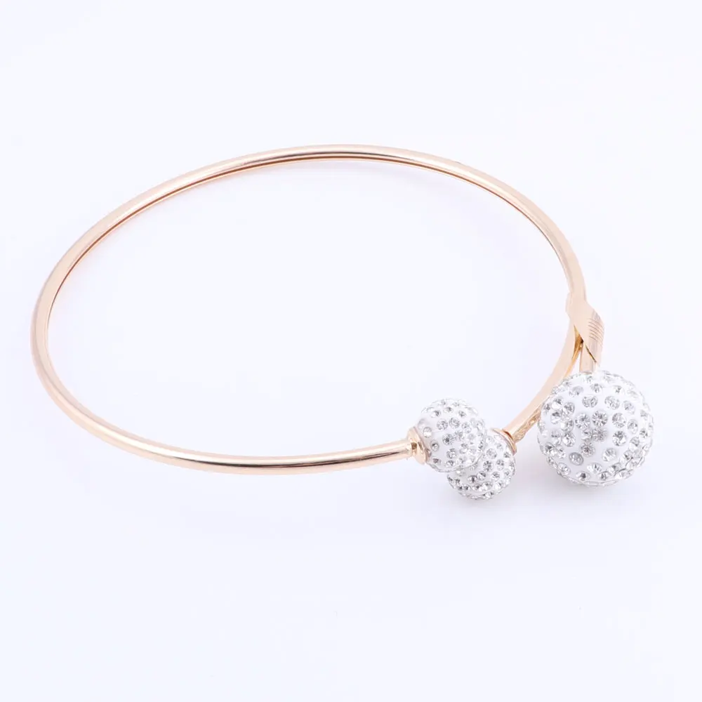 Fashion Women Wedding Party Gold Color Jewelry Sets Pendant Jewelry Sets For Bride Necklace Earrings Bracelet Ring