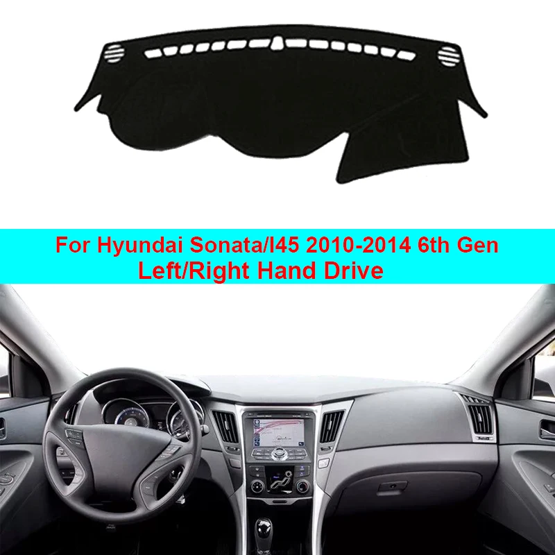 Car Inner Dashboard Cover Dash Mat Carpet Cape Cushion Pad For Hyundai Sonata / I45 2010 2011 2012 2013 2014 6th Gen YF Series