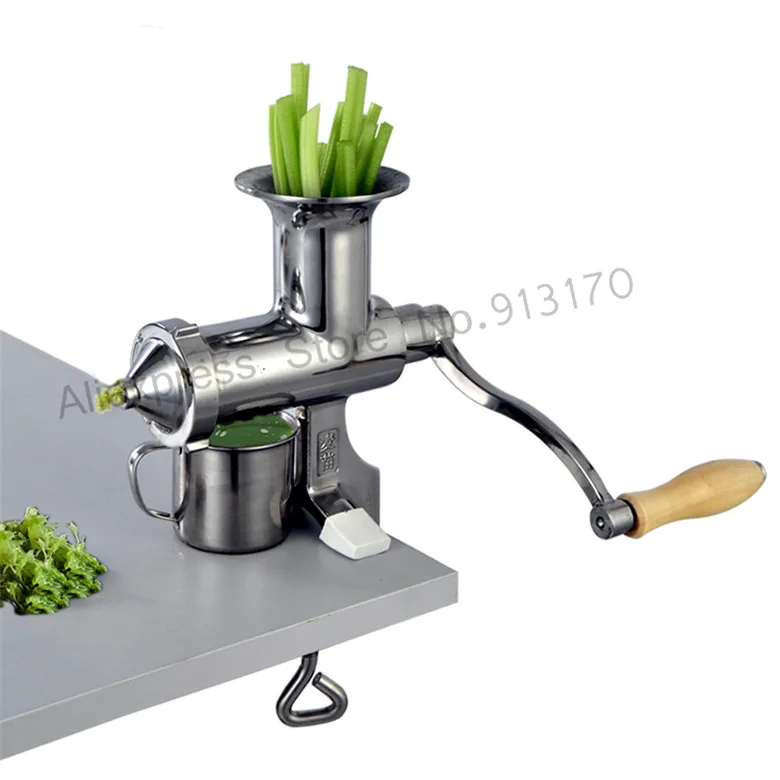 

Manual Juice Squeezer Fuite Juice Presser Wheatgrass Juice Extractor Full Stainless Steel with Gifts