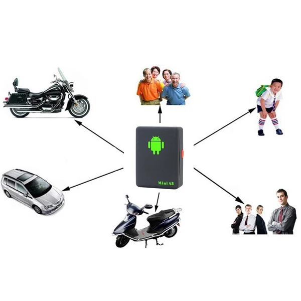 Mini A8 Car Tracker Global Real Time 4 Bandas GSM/GPRS Dispositivo De Rastreamento Automático de Segurança Suporte De Alarme Android