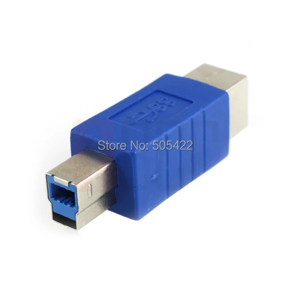 USB 3.0 Superspeed B Male to Printer B Female M/F Converter Connector Adapter 500pcs/lot