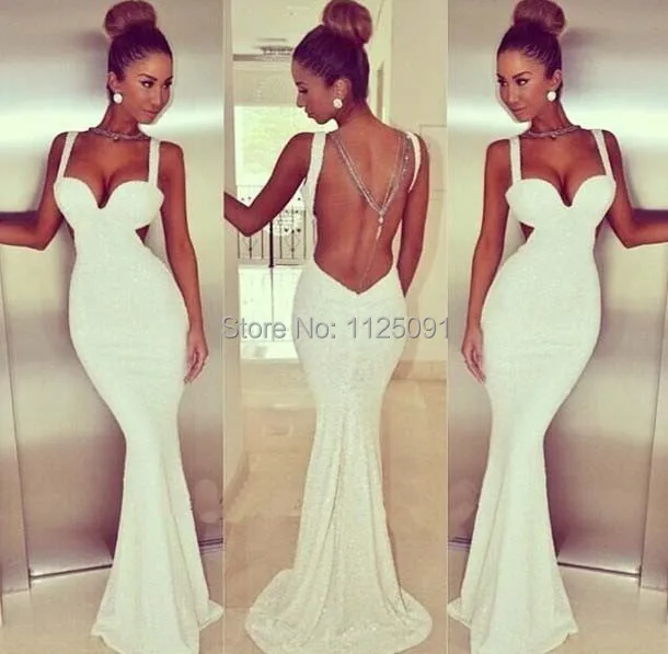 

Fast Shipping Sexy Strap Backless Long Dress Mermaid Party Dress Ladies Elegant Formal Evening Dress Custom Made