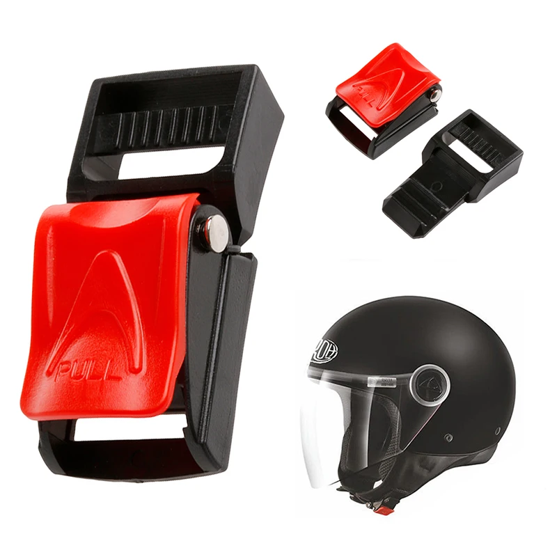 Motorcycle Black Helmets Speed Clip Buckle Chin Strap Quick Release Buckle