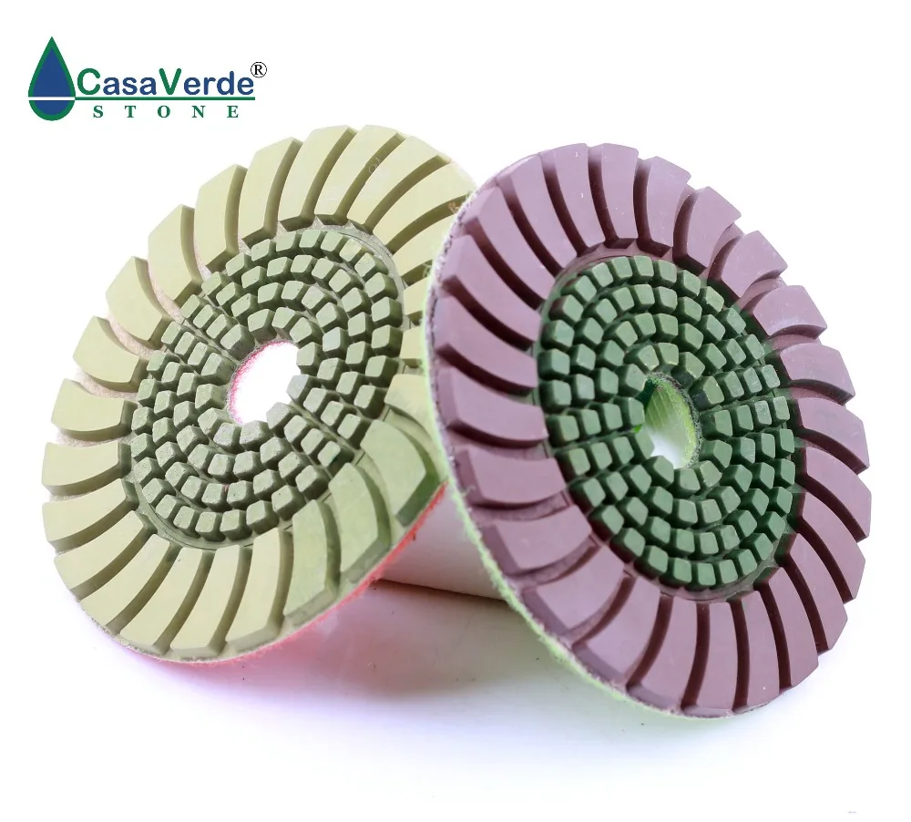 4 inch 100mm Quartz Granite Counter-top sunny Diamond polishing Pad Wet Stone Marble Polish tools copper bond and resin part