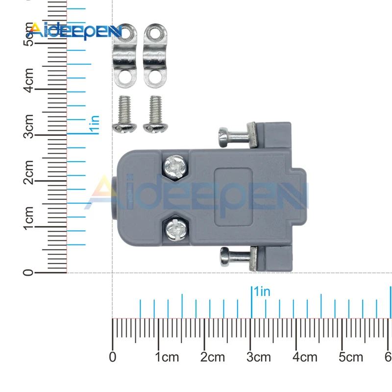 20Pcs/lot DB9 2 Row 9 Pin DB15 3 Row D-Sub 15 Pin Plastic Hood Cover Connector For DB DB9 DB15 Plastic Case