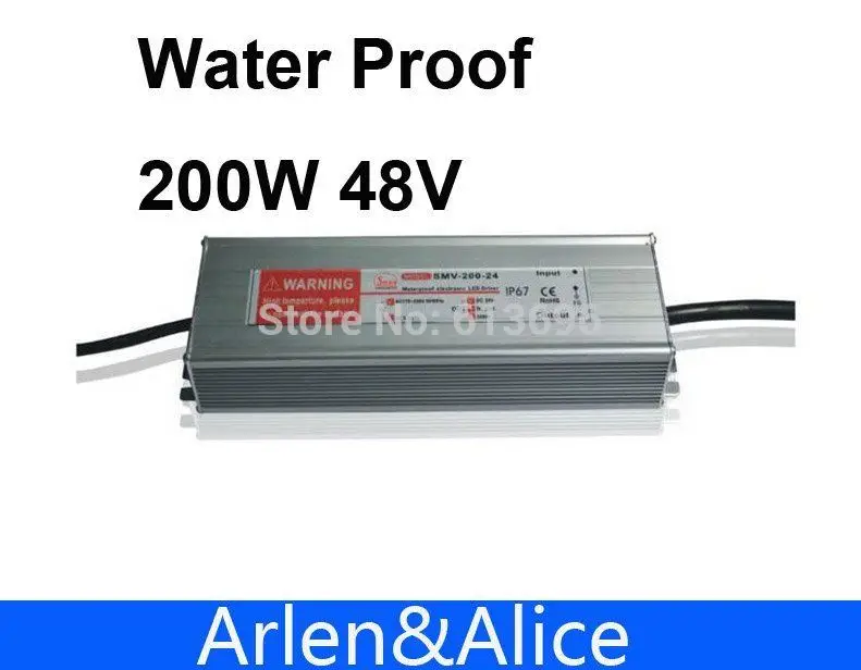 

200W 48V 4.1A Waterproof outdoor Single Output Switching power supply for LED