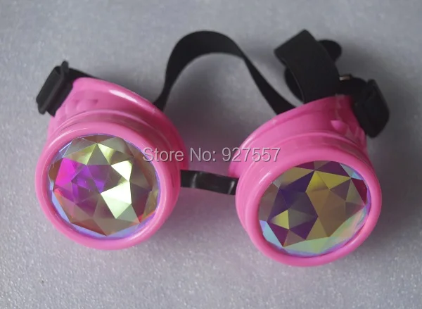 

Pink steam punk kaleidoscope glasses goggle kaleidoscope glasses