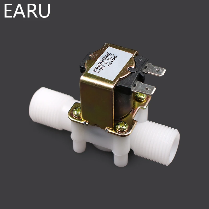 

1/2" Plastic Solenoid Valve 12V 24V 220V Magnetic Washing Machine Dispenser Drinking Water Pneumatic Pressure Controller Switch