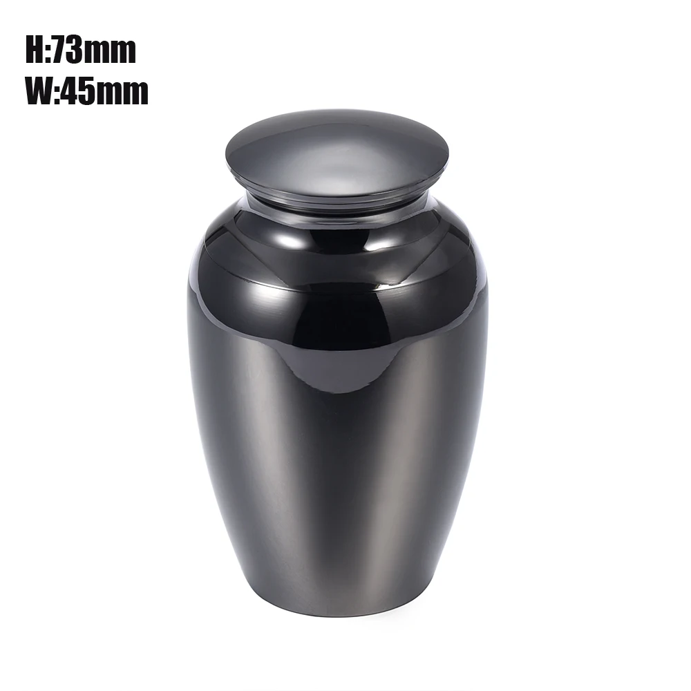 

73*45mm Stainless Steel Engravable Funeral Urns for Ashes Keepsake Bone Ash Holder Cremation Urns Funeral Casket