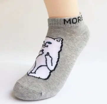 

10pairs/lot Japanese style man casual cartoon cat socks female male cat short ankle socks 3colors