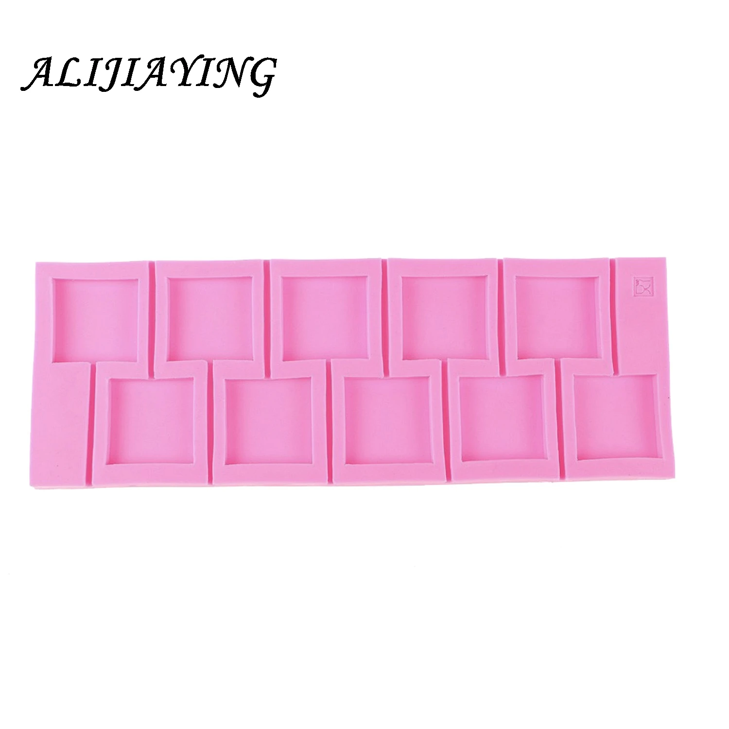 1Pcs 3D Square Lollipop Mold DIY Fondant Cake Round Shaped Silicone Bakeware Kitchen Dining Bar Home Party D0458