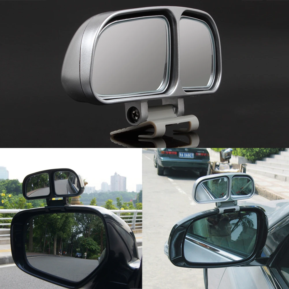 1 Pair Car Mirrors Auto Rearview Mirror Wide Angle Side RearView Car Universal Blind Spot Square Mirror of 2 Colors