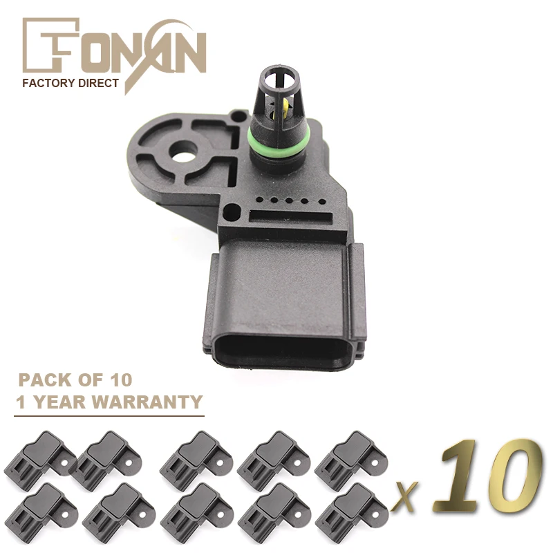 

Boost Intake Air Manifold Pressure MAP Sensor For VOLVO V40 XC40 V50 XC60 S60 V60 V70 S80 D3 D4 D5 0261230219 31216308