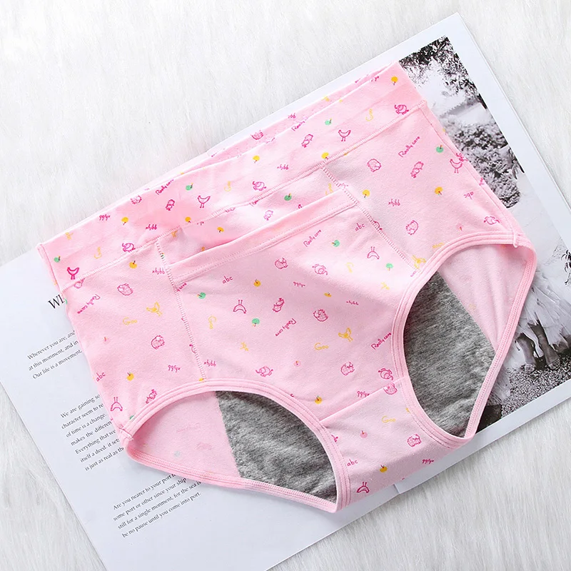 LANGSHA High Waist Menstrual Panties Physiological Pants Leak Proof New Women's Underwear Period Soft Cotton Breathable Briefs