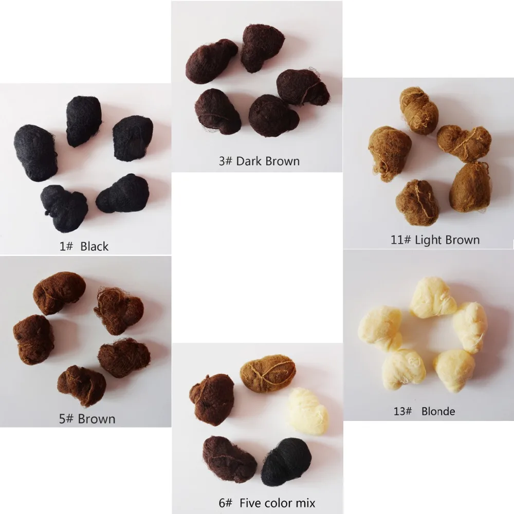 100pcs Sample Order Five Colors Nylon Hairnets Black Brown Dark Brown Light Brown Blonde Invisible Soft Elastic Lines Hair Net