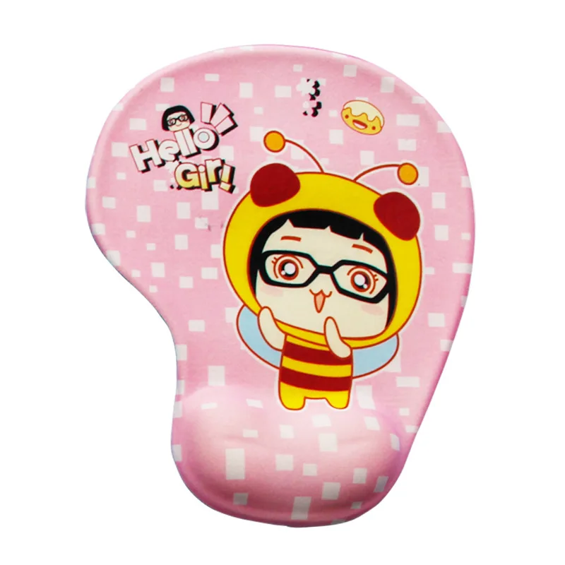 SR Rubber Wrist Support Mouse Pad Mat with 10 Cartoon Style Wrist Comfort for Optical Trackball Mouse Desktop Office Using