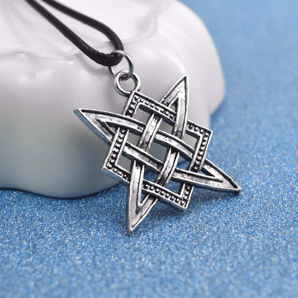 Kinitial 5pcs Antique Slavic Norway Valknut Viking Svarog Pendants Star Rus Amulet Charm Ancient Talisman Jewelry Fit Necklace