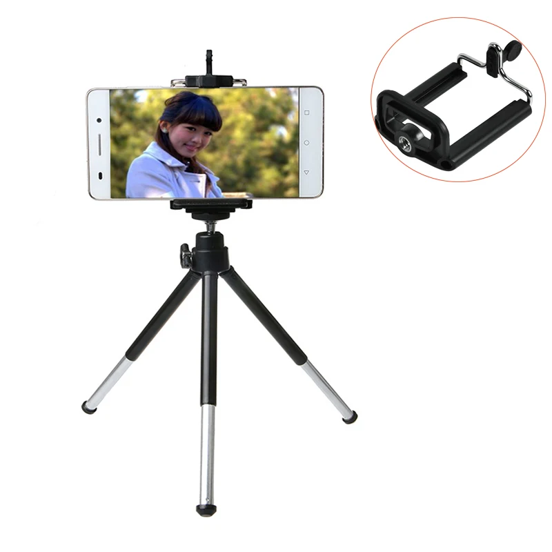 Aluminu Mini Tripod Stand Portable Self Stick Light table Tripode Supportor Live Show Phone Holder For Camera phone Gopro SJCAM