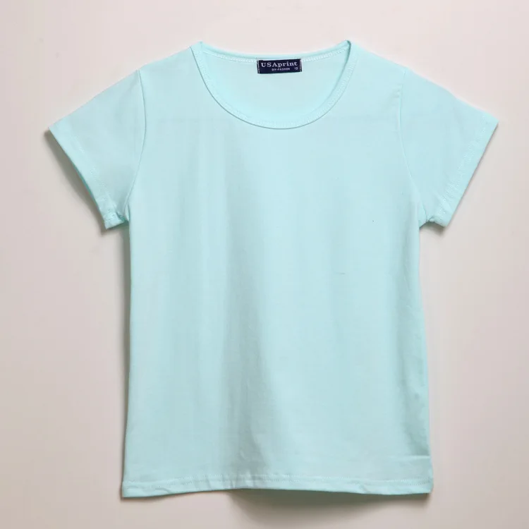 Child Unisex Plain Basic T Shirts Girls Boys Black Blank 100% Cotton Tops Tees  Summer Kids Clothing 2 3 4 6 8 10 T 1424 image 6