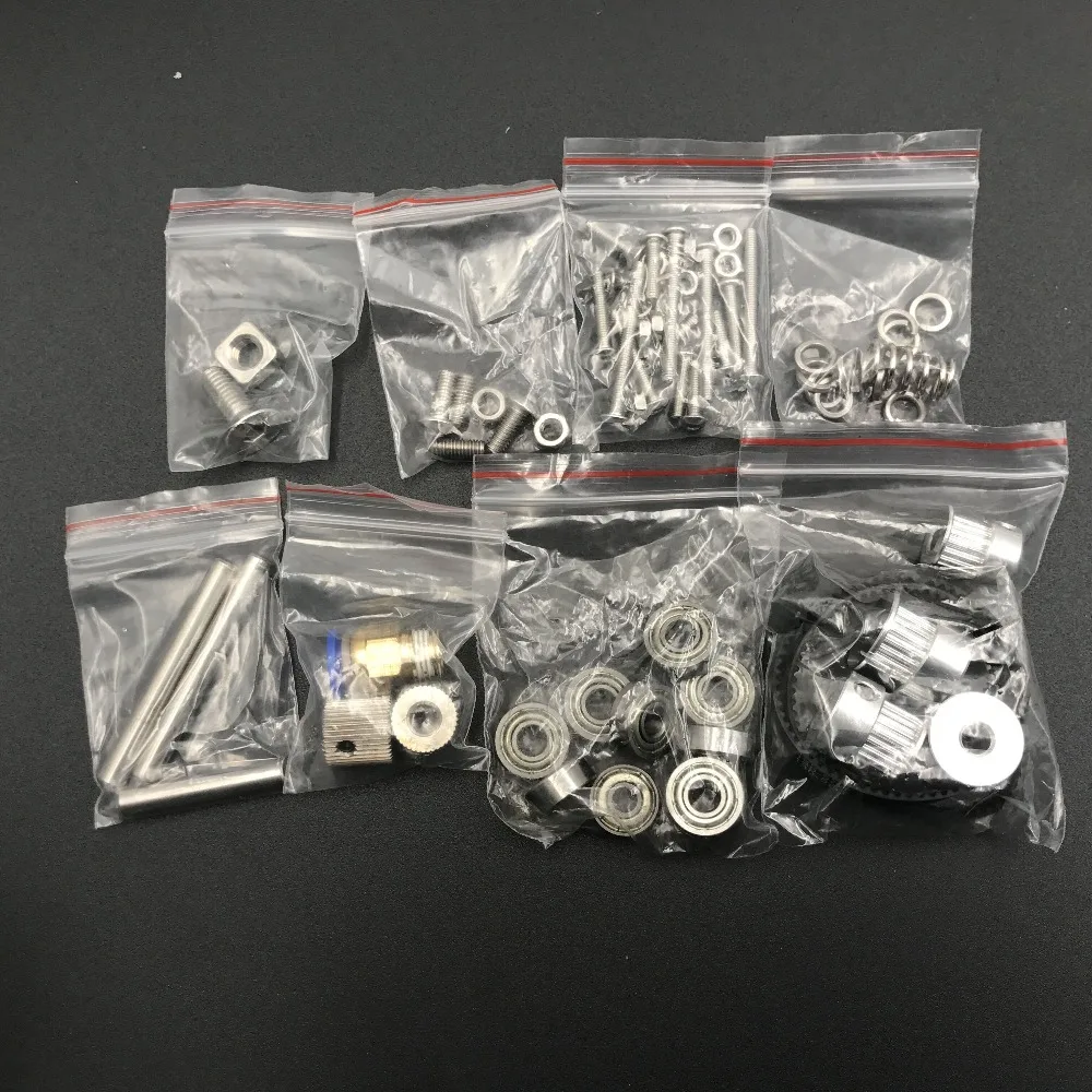 

1Set 1.75mm/ 2.85/3MM Belted Dual Drive two wheelStrong and Silent Bowden Extruder Screw Nut kit for DIY Reprap UM 3D printer