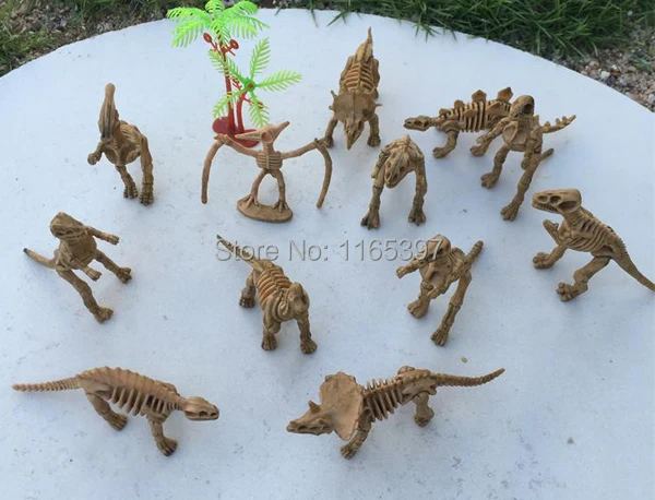 Free ship 12x New skeleton dino dinosaurs toy pinata toy loot bag party fillers kid party favor