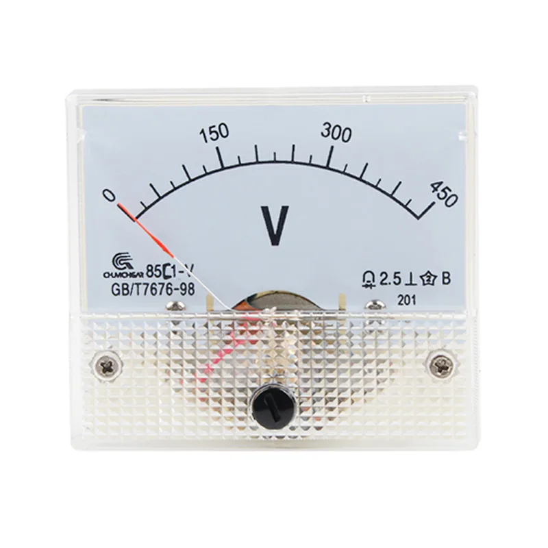 85C1 Analogue DC Voltage Needle Panel Meter Voltmeter 1V 2V 3V 5V 10V 15V 30V 50V 100V 150V 300V